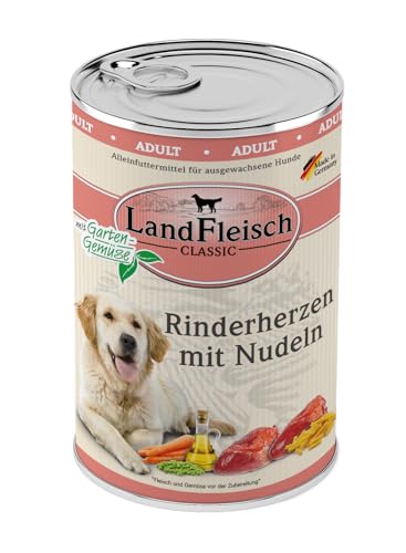 Landfleisch Rinderherzen mit Nudeln & Gartengemüse | 6X 400g von Landfleisch