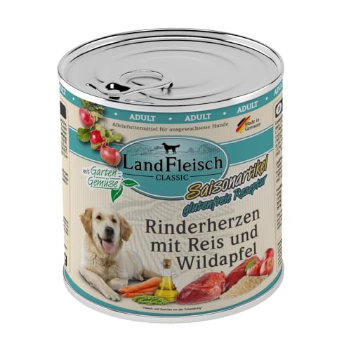 Landfleisch Rinderherzen mit Reis, Wildapfel & Gartengemüse | 6X 800g von Landfleisch