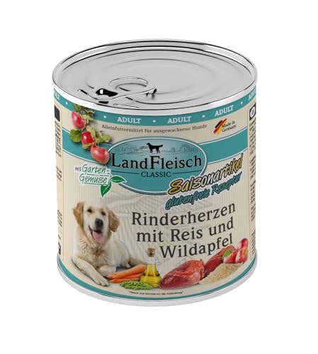 Landfleisch Rinderherzen mit Reis, Wildapfel & Gartengemüse | 6X 800g von Landfleisch