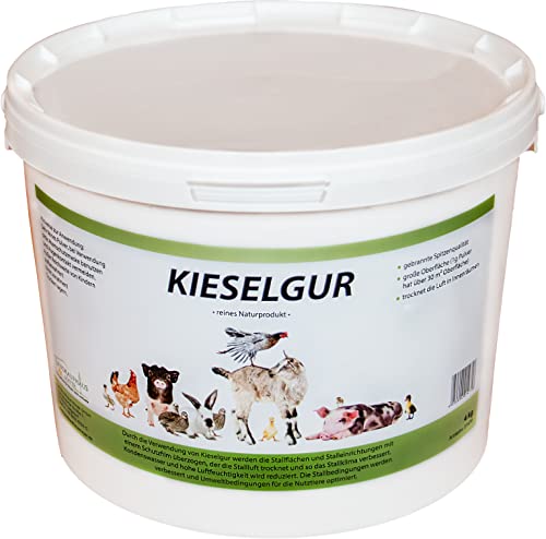 Landkaufhaus Mayer Natürliches Kieselgur-Pulver - reines Meeresprodukt aus fossilem Plakton - natürliche Wirkung - 100% natürlich (4kg) von Landkaufhaus Mayer