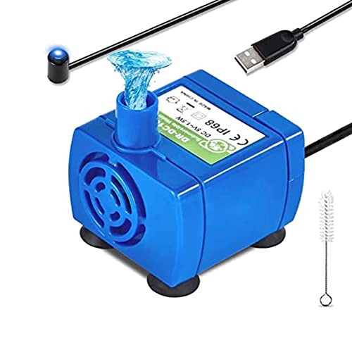 Lanonvy Katzen Brunnen Pumpe, Haustier Wasser Brunnen Pumpe Pumpe -DC160 Motor für Runden Katzen Brunnen mit Blumen Kappe Lanonvy Katzen Brunnen Pumpe, Haustier Wasser Brunnen Pumpe Pumpe -DC160 Motor für Runden Katzen Brunnen mit Blumen Kappe von Lanonvy