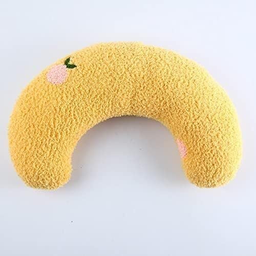 LaoSShu Beruhigendes Kissen für Hunde, Haustier Nackenkissen, Hund Beruhigendes Kissen für kleine Hunde Ultra weiches Flauschiges Haustier Beruhigendes Spielzeug Halb Donut Kuscheltier (Color : #G) von LaoSShu