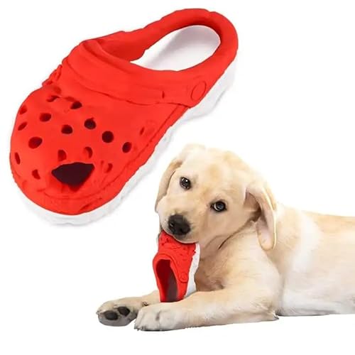 LapDog Lustiges Kauspielzeug für Hunde, langlebig, Leckerli-Halter, stimulierend für mittelgroße bis große Hunde, Blau (Rot, Klein) von LapDog