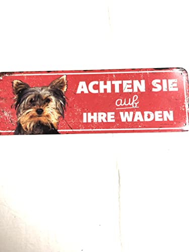 D&D Home, Warnschild Terrier, 40 x 13 x 0,3 cm, Rot, Schild, Rot, Hund von D&D Home