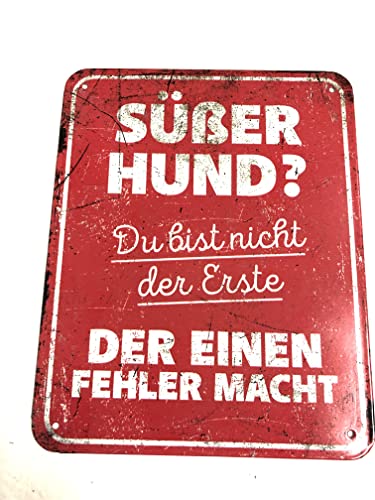 D&D Home, Warnschild General 1, 25 x 20 x 0,3 cm, Rot, Schild, Rot, Hund von D&D Home