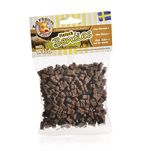 Larsson | Fleisch-BENTIES Kauartikel - Fleisch-WILD Hunde Snack Leckerlie 150gr von Larsson