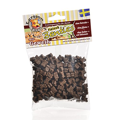 Larsson | BENTIES Trainingssnach - pures Fleisch mit Geweihmehl Snack Leckerlie 150gr von Larsson