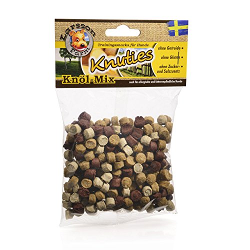 Larsson | KNUTIES Kauartikel - Knöl-Mix Hunde Snack Leckerlie 150gr von Larsson