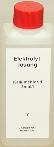 Lasama KCL Kaliumchlorid 3mol/l 100 ml Aufbewahrungslösung Elektrolytlösung Pufferlösung Eichlösung Kalibrierlösung von Lasama