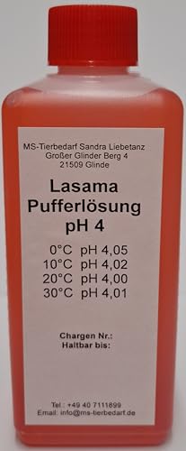 Lasama Pufferlösung/Eichlösung pH4 500 ml Kalibrierlösung von Lasama