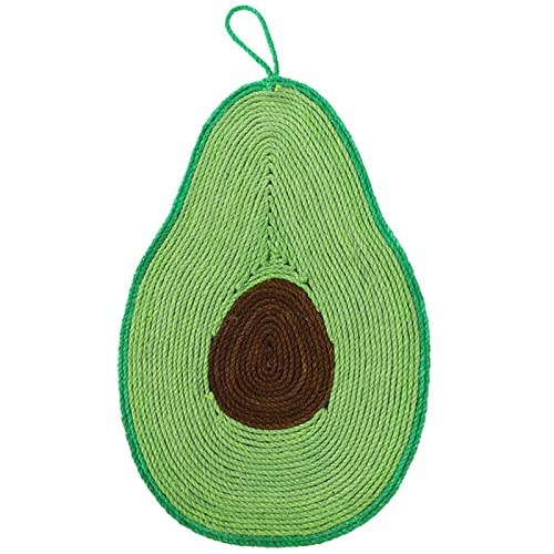 Kratzmatte für Katzen, natürliches Sisal, zum Aufhängen, groß, 45–50 cm, Avocado von Laurel & Mason