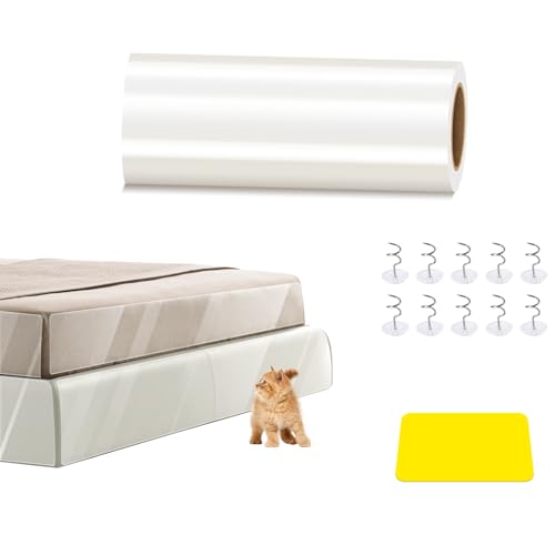 Kratzschutz,Sofa Katze Tape 5m x 20cm,Kratzfolie Katzen Selbstklebend, Katzen Kratzschutz Sofa Transparent,Kratzschutz Folie Sofa Katze,Kratzfolie Anti Kratz Tape für Möbel Couch Sofa Wand Tür Schutz von Laurraine