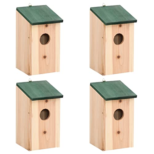 Möbelartikel Home Vogelhäuser 4 Stück Holz 12x12x22cm Möbel von Lauuoeriau