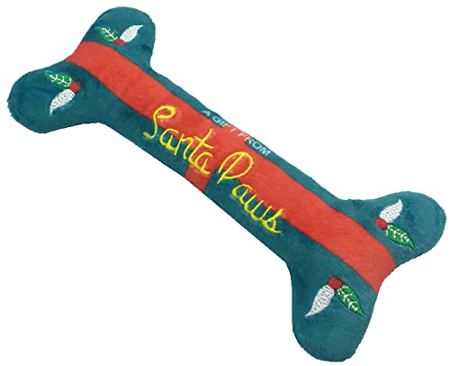 LavaRose Hundespielzeug für Nikolausstiefel, weiches Quietschknochen, 20 cm lang, 8 cm breit Ideal zum Kauen von großen und kleinen Hunden von LavaRose