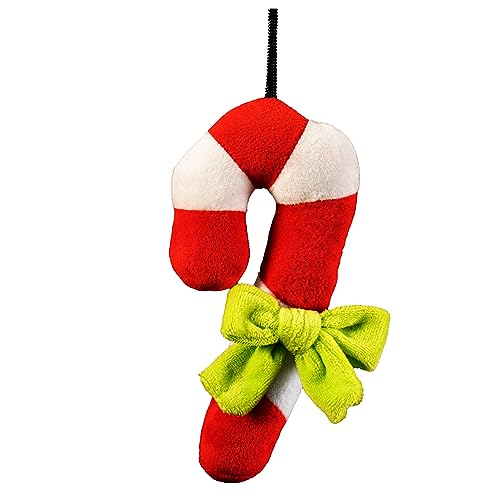 LavaRose Zuckerstange für Hunde, ideales Geschenk für Weihnachten, tolles Geschenk für Ihre Lieben, weiches Quietschspielzeug 20 cm lang 9 cm breit Ideal zum Kauen und Spielen von LavaRose