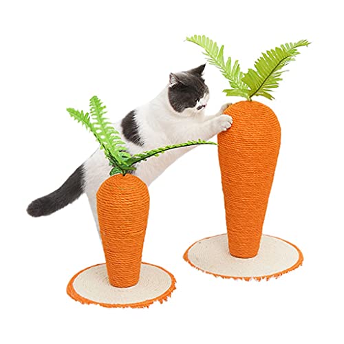 Lavendre Katzenkratzbaum, Katzenbaum, Kratzen, niedliche Karotten, Katzen, Kletterpfosten, Katzenschleifklauenpfosten, Heimtierbedarf (Orange Scode) von Lavendre