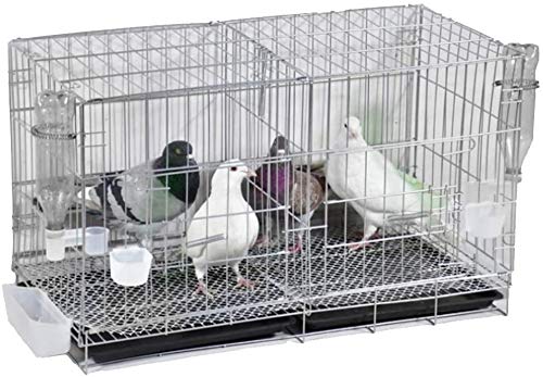 Vogelkäfig Reise-Papageienkäfig, Geschenk für Vogelliebhaber, Sittichkäfige für 1 Vogel, Kleiner Vogelkäfig aus Eisen, Papageienkäfig für Zuhause (Metallic C) von Lavendre