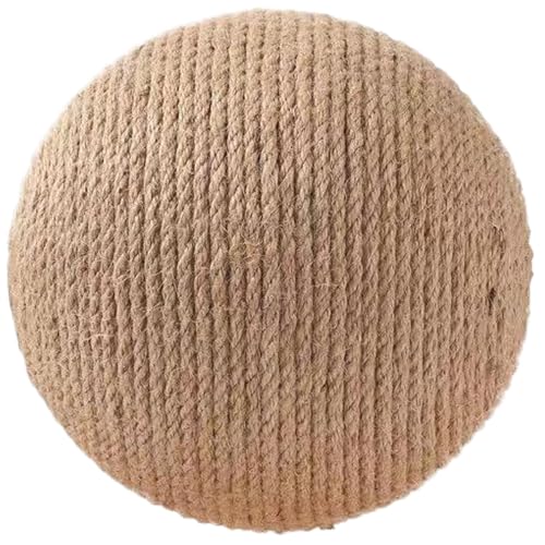 Katzenkratzerspielzeug, Kaninchenkratzerspielzeug, natürlicher Sisal -Kratzer -Ball, interaktive Anreicherung und Spiel, Hochleistungs -Hanpenseil, 8,3 Spinning Cat Ball Toy für Katzen und Kätzchen, von Lawnrden