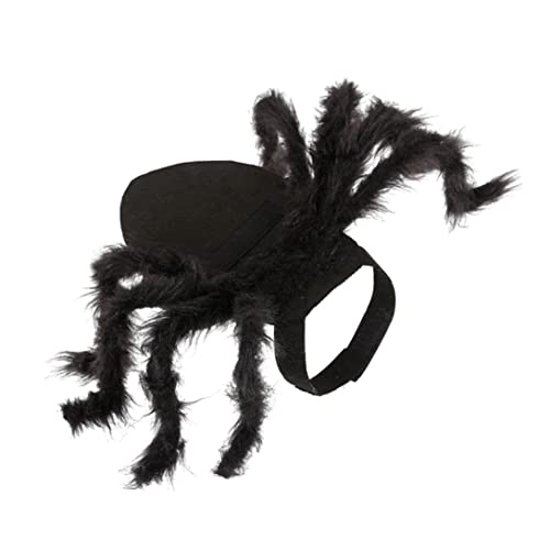 Lawnrden Halloween Spider Kostüm für Hundekatze, verstellbare Spinnen Halloween Pet Neck tragen Welpenkabelbaumkleidung für Cosplay -Party - s von Lawnrden