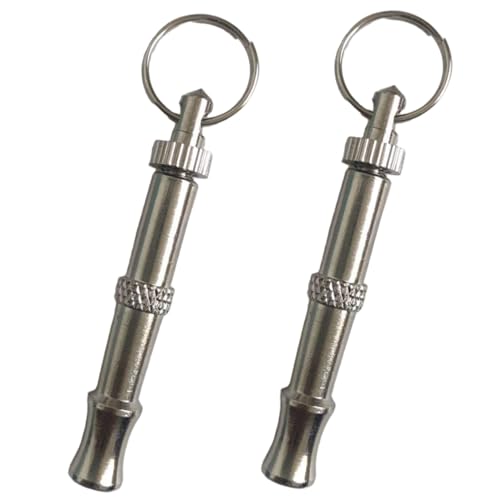 Lawnrden Hundepfeife, 2pcs Hundepfeife, um Nicht mehr Nachbarn Hunde zu bellen, professionelle Rückruf -Hundeausbildung, Nickel Messing Plattierung Nickel Messingbeschichtung von Lawnrden