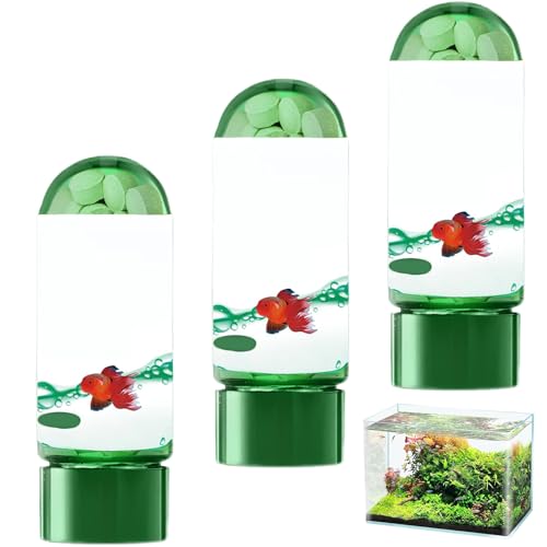 Leistungsstarke Aquarium-Wasserreinigungstablette, 3 Flaschen fischfreundliche Jodtabletten Wasserreinigung, multifunktionale Wasserreiner-Tabletten für Fischtank von Lawnrden