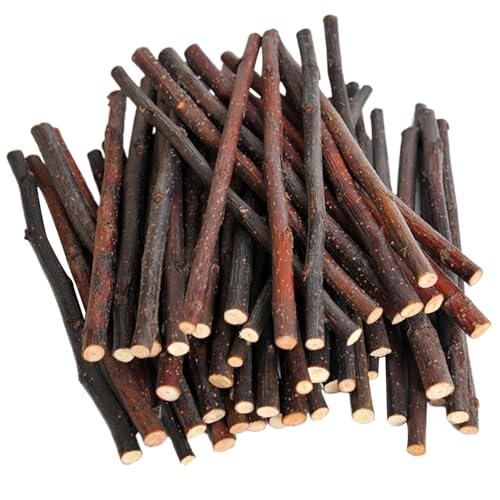 Natürliche Apfelsticks, Hasenkauenspielzeug, Hamster -Kaustangen Zähne Schleifspielzeug, 40pcs Chinchilla Sticks, getrocknetes Haustierkau -Kau -Snacks für Hamster Meerschweinchen Eichhörnchen Ground von Lawnrden