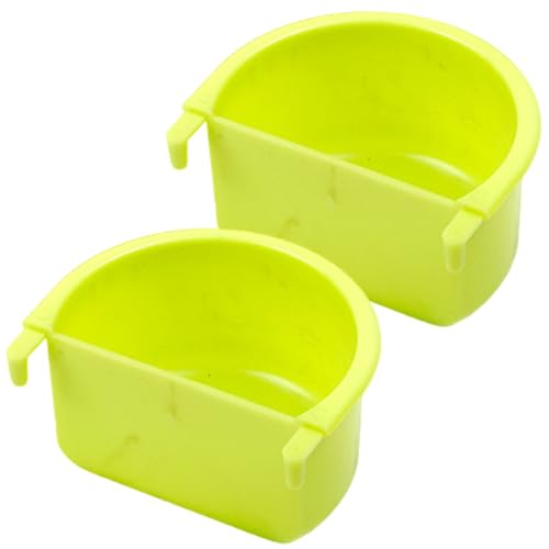 Vogelfütterungsschale Tassen, 2pcs Vogelfutterschale, sicherer Käfigfuttermittel, kleine Schalen für Käfig, Schüssel -Futterschale robust für Conures Brudgie kleine Tiere von Lawnrden