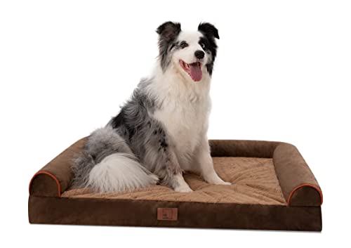 Lazy Lush Großes Hundebett, Hundebetten für Große Hunde, Hundebett Groß Waschbar mit Abnehmbarem Waschbarem Bezug, Outdoor Hundebett Waschbar Hundebett von Lazy Lush