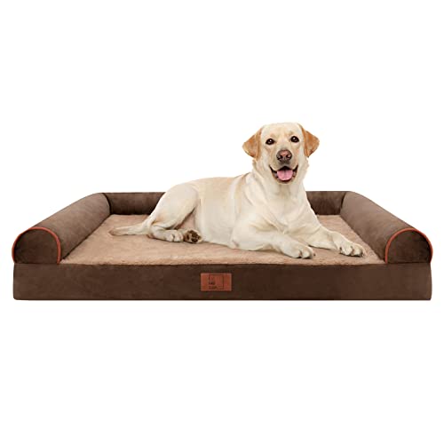 Lazy Lush XL Hundebett, Hundebetten für extra große Hunde, XLarge Hundebett, großes Hundebett mit abnehmbarem waschbarem Bezug, Outdoor Hundebett, waschbares Hundebett von Lazy Lush