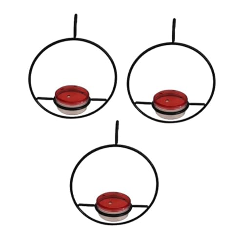 Lbvzxkad -Futterspender, Schöner Hängender Vogelfutterspender mit Rundem Metallrahmen und Metallflasche. -Futterspender von Lbvzxkad