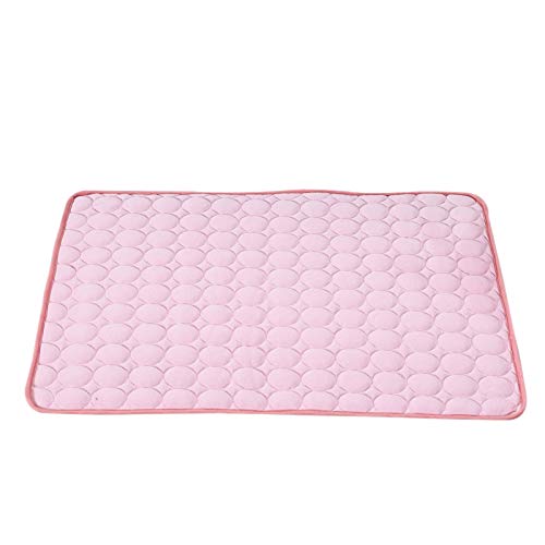 Lckiioy Haustier Pad Sommer KÜHl Matte Hunde Betten Matten Blau Haustier EIS Pad KÜHle Kalte Seide Feuchtigkeitsfeste KÜHler Matratze Kissen 100X70Cm von Lckiioy