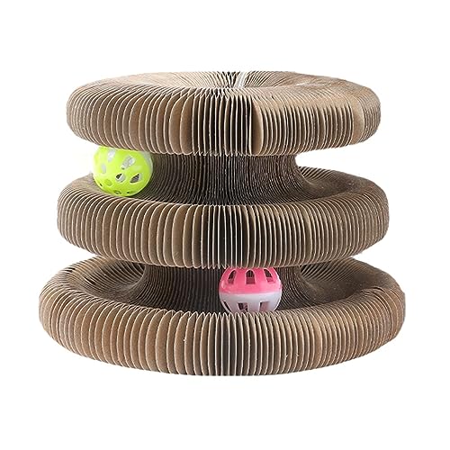 Katzenspielzeug aus recycelbarem Karton, Orgelform, Kratzflächen für Katzenkratzen, macht das Schleifen von Krallen interessanter von Ldabrye