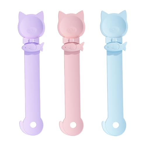 Ldabrye 3 Stück Tiernahrung Squeezer Feeder Für Katzen Treat Stick Squeezer Nassfutter Feed Control Löffel Pet Nass Feeder Lebensmittel Spender von Ldabrye