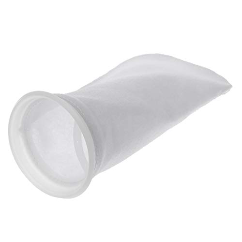 Ldabrye Filtersocken 200UM für extra feine Filtration, 10,2 x 25,4 cm lang, Premium-Aquarium-Filterbeutel mit Ringen von Ldabrye