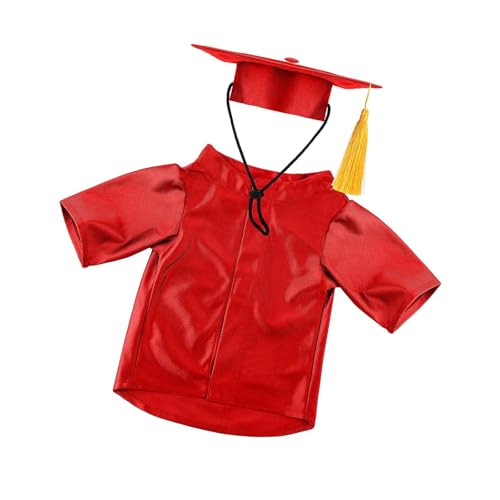 Weiches Haustier-Abschluss-Kostüm mit verstellbarem Hut für Hunde und Katzen, Feiertagsfeiern, Abschlusshut und Kleid Weiches Haustier-Abschluss-Kostüm mit verstellbarem Hut für Hunde und Katzen, Feiertagsfeiern, Abschlusshut und Kleid von Ldabrye