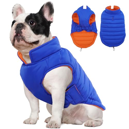 Lelepet Hundemantel, wendbarer Hunde-Wintermantel für kleine, mittelgroße und große Hunde, Warmer Hunde-Schneeanzug, wasserdichte Hunde-Winterjacke, Haustierwelpe, kaltes Wetter, Hundepufferjacke von LeLePet