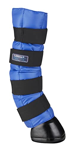 LeMieux Arctic Ice Horse Stiefel, Paar, Blau, mit Kühlwirkung und flexiblen Gummibändern für Vorder- oder Hinterbeine, Einheitsgröße, 1 Paar von LeMieux