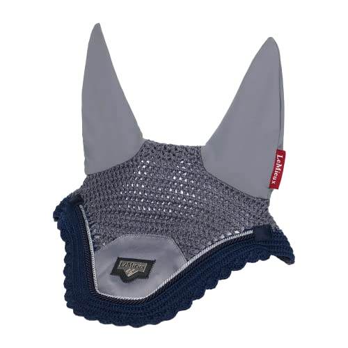 LeMieux Loire Satin Fliegenhaube – Twilight Grey Medium von LeMieux