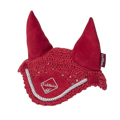 LeMieux Toy Pony Ear Bonnet – handgefertigtes Häkelgarn – ab 3 Jahren – Chili von LeMieux