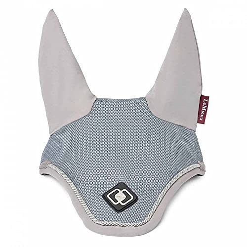 LeMieux Ultra Mesh Fliegenhaube in Grau mit weichen Lycra-Ohren – bequeme Passform – Sport-Pferdebekleidung – groß von LeMieux