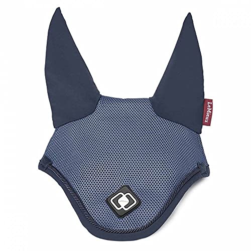 LeMieux Ultra Mesh Fliegenhaube in Marineblau mit weichen Lycra-Ohren – bequeme Passform – Sport-Pferdebekleidung – groß von LeMieux