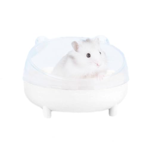 Leadigol Hamster Badezimmer, Hamster Badewannenbox, Hamster Sandbad Container, Hamster Badeschale, Transparent Hamster Sandbad Container, Hamster Transparent Badewanne von Leadigol