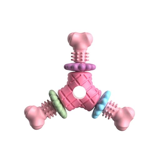 Leadrop Kauspielzeug für Hunde, beißfest, lindert Langeweile aus TPR-Dreieck, Knochen, Welpen, interaktives Spielzeug, Haustierbedarf, Hundezahnenspielzeug von Leadrop