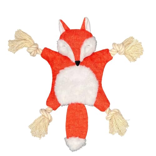 Leadrop Pet Molar Toy Sound Pet Toy Pet Toy Bissfest Interactive Dog Squeaky Toy Cartoon Animal Shape Plush Dog Chew Toy Pet Supplies Fox von Leadrop