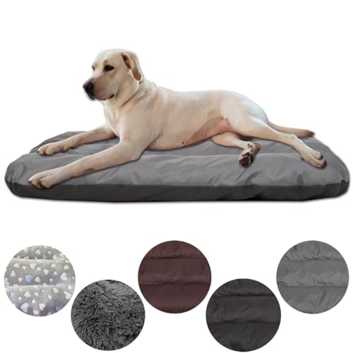 Leanbe Hundebett Hundekissen Hundematratze Ruheplatz Hunde Matratze (Grau Oxford, XL:115x80x12cm) von Leanbe