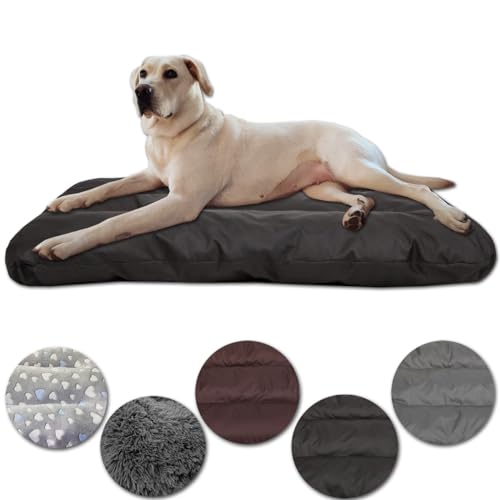 Leanbe Hundebett Hundekissen Hundematratze Ruheplatz Hunde Matratze (Schwarz Oxford, L:100x70x8cm) von Leanbe