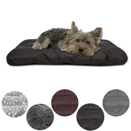 Leanbe Hundebett Hundekissen Hundematratze Ruheplatz Hunde Matratze (Schwarz Oxford, S:60x50x6cm) von Leanbe