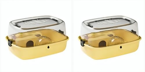 1/2 Stück geräumiger Hamsterkäfig – interaktiver Hamster-Habitat, Arcade-Hamster | Hamstergehege, geräumiger Lebensraum, Hamsterspielhaus, Käfig, Hamsterhaus für Hamster, Mäuse, 24 cm von LearnLyrics