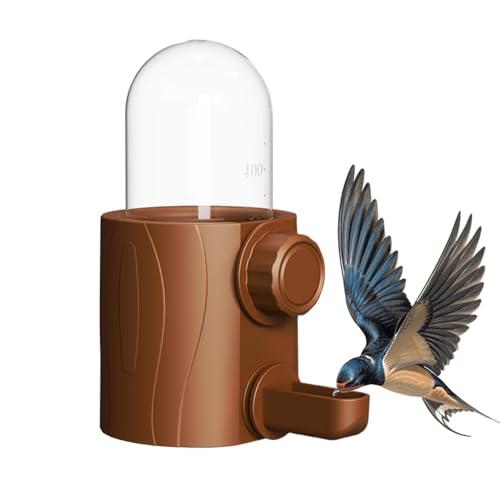 Automatischer Vogeldrinker – 250 ml Wasserfütterungsflasche, Futterbehälter im Freien | Futterflasche für Vögel im Freien für Haustiere, C-Käfig von LearnLyrics