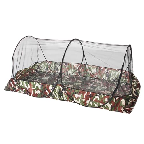 Camping Mesh Zeltnetz, Popup Screen Zelt, Outdoor Mesh Net Zelte mit Tragetasche, Leichtes Schlafnetz, Multifunktionales Mesh-Screen-Zeltnetz für Bett, Terrasse, Camping, Reisen von LearnLyrics